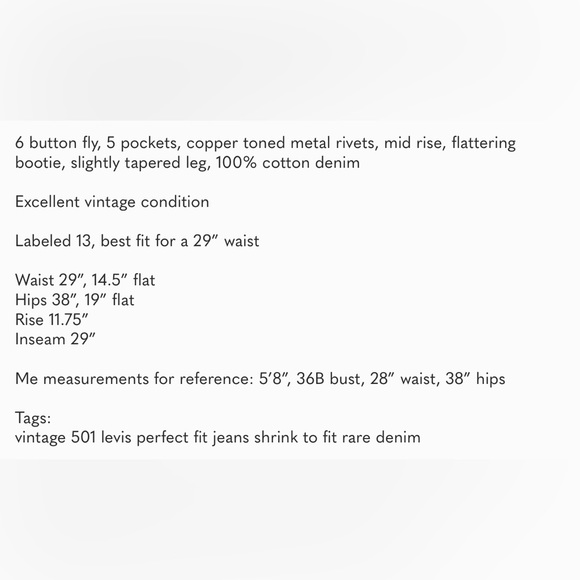 Vintage 26501 Shrink to Fit Levi’s jeans - Picture 10 of 10